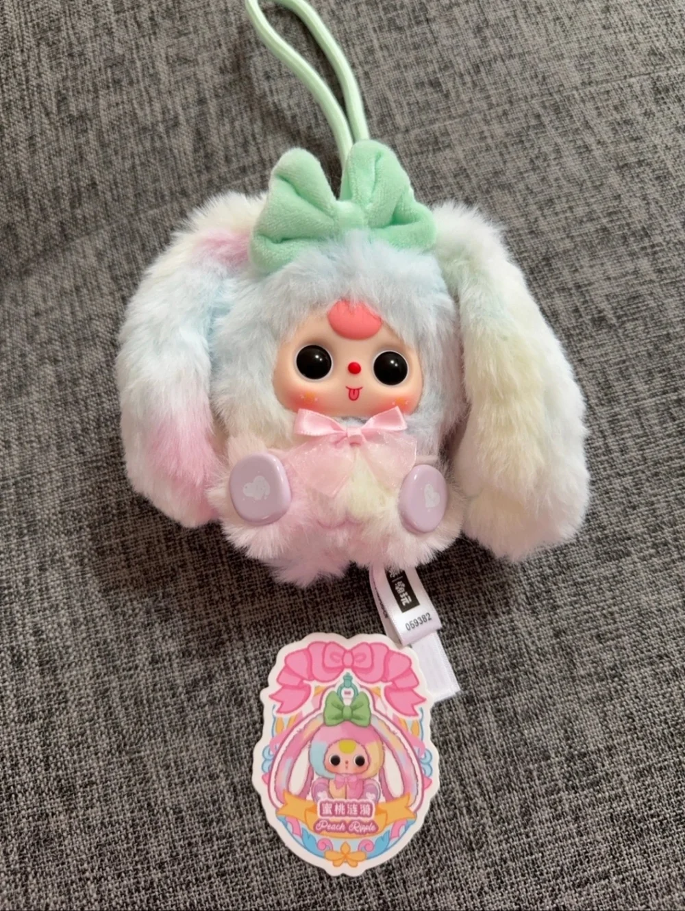 Baby Three ALICE Rabbit Town Plush - Peach Ripple
